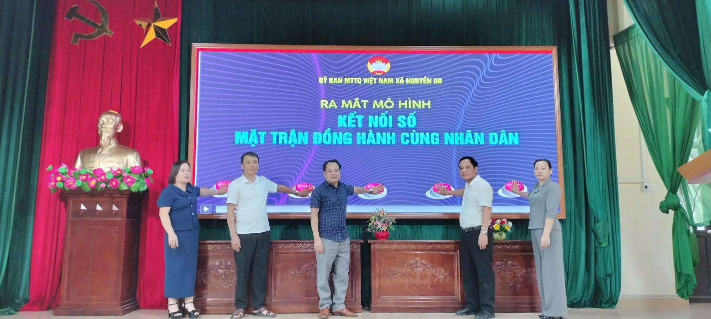 UB MTTQ XÃ NGUYÊN DU TỔ CHỨC HỘI NGHỊ: RA MẮT MÔ HÌNH “KẾT NỐI SỐ – MẶT TRẬN ĐỒNG HÀNH CÙNG NHÂN DÂN” VÀ TUYÊN TRUYỀN XÂY DỰNG CÔNG DÂN SỐ, SỬ DỤNG ĐỊNH DANH ĐIỆN TỬ VNEID.